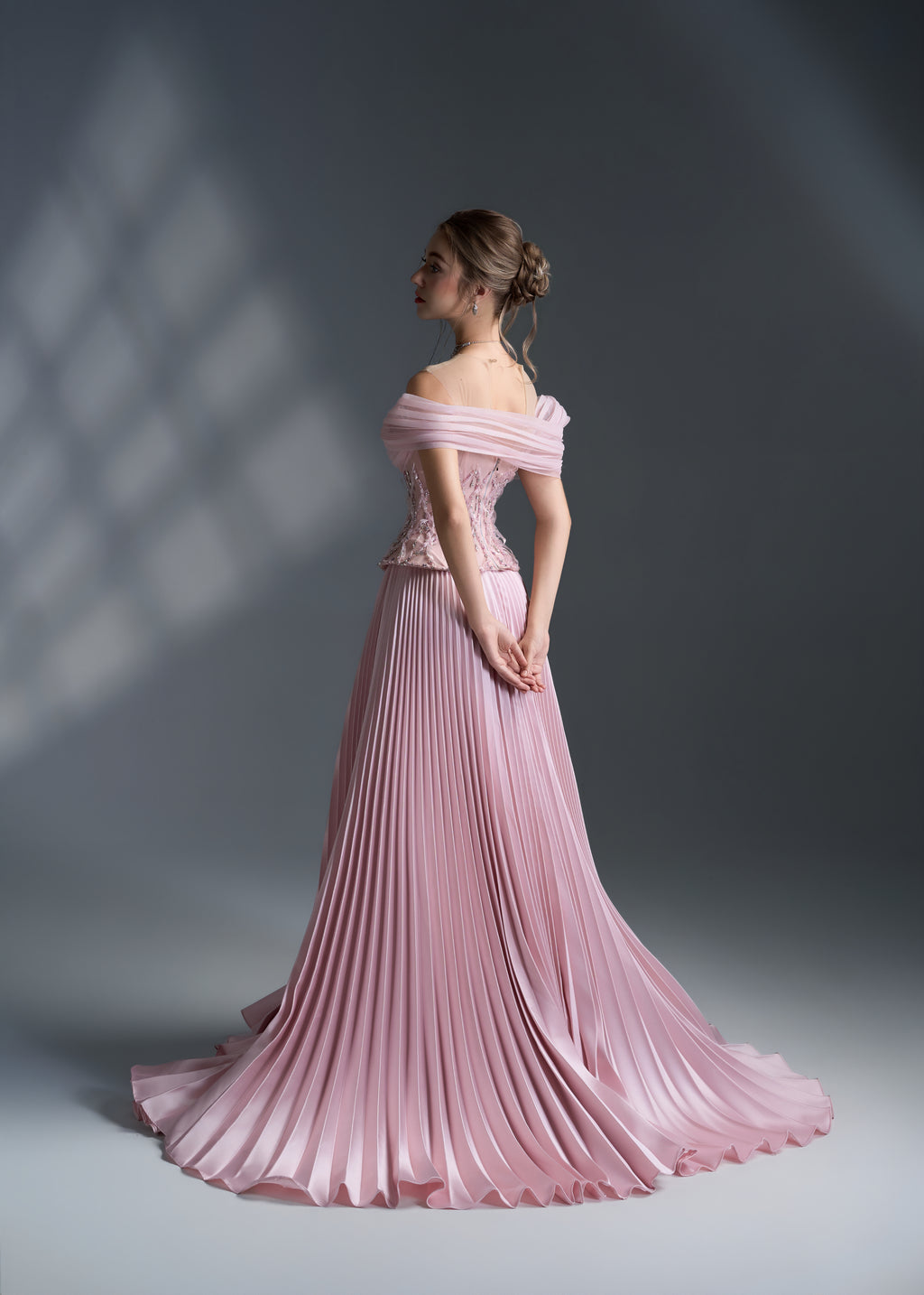 Rosé Draped Corset