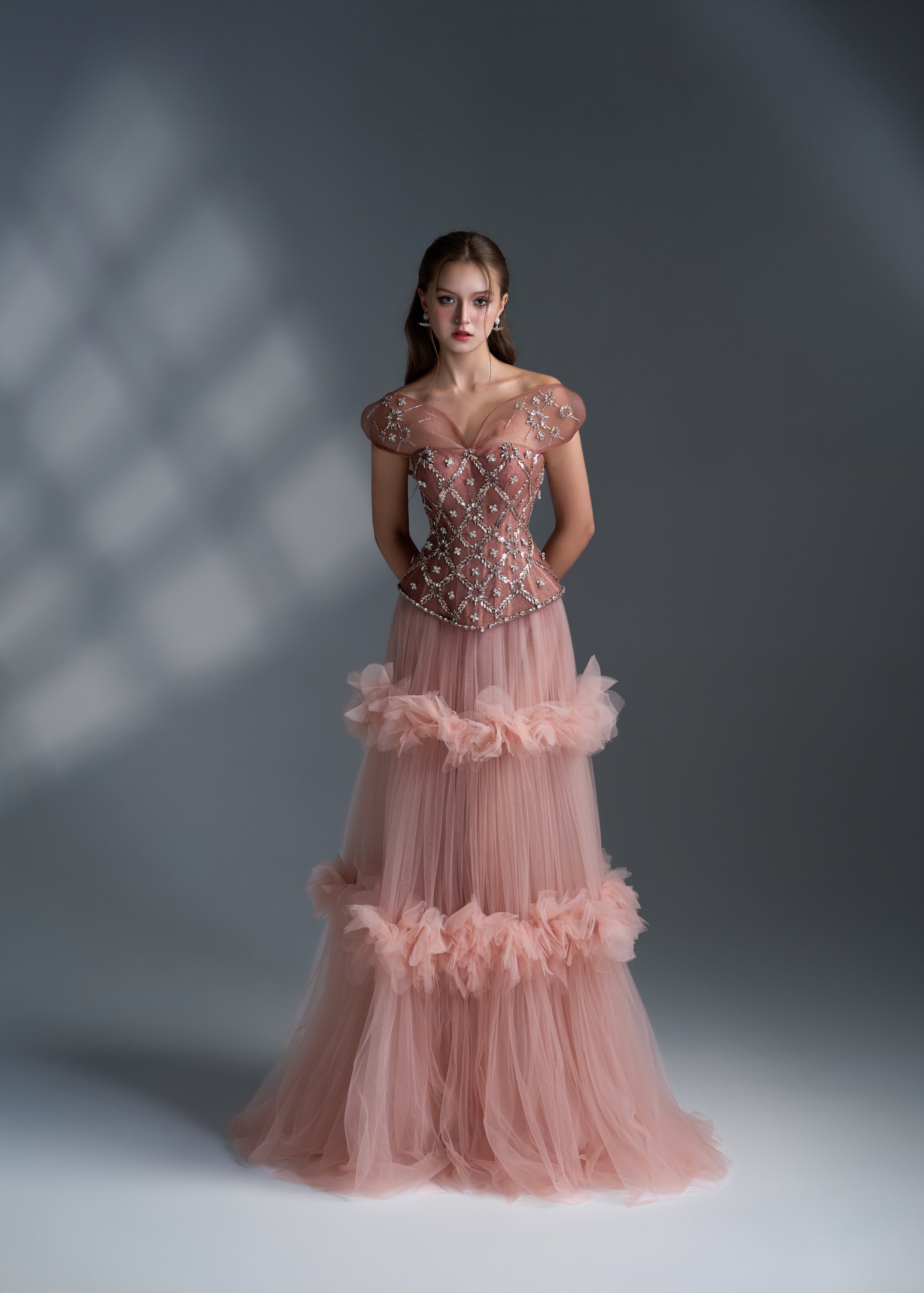 Dusty Rose Crystal Corset – Férella Belle