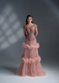 Dusty Rose Crystal Corset