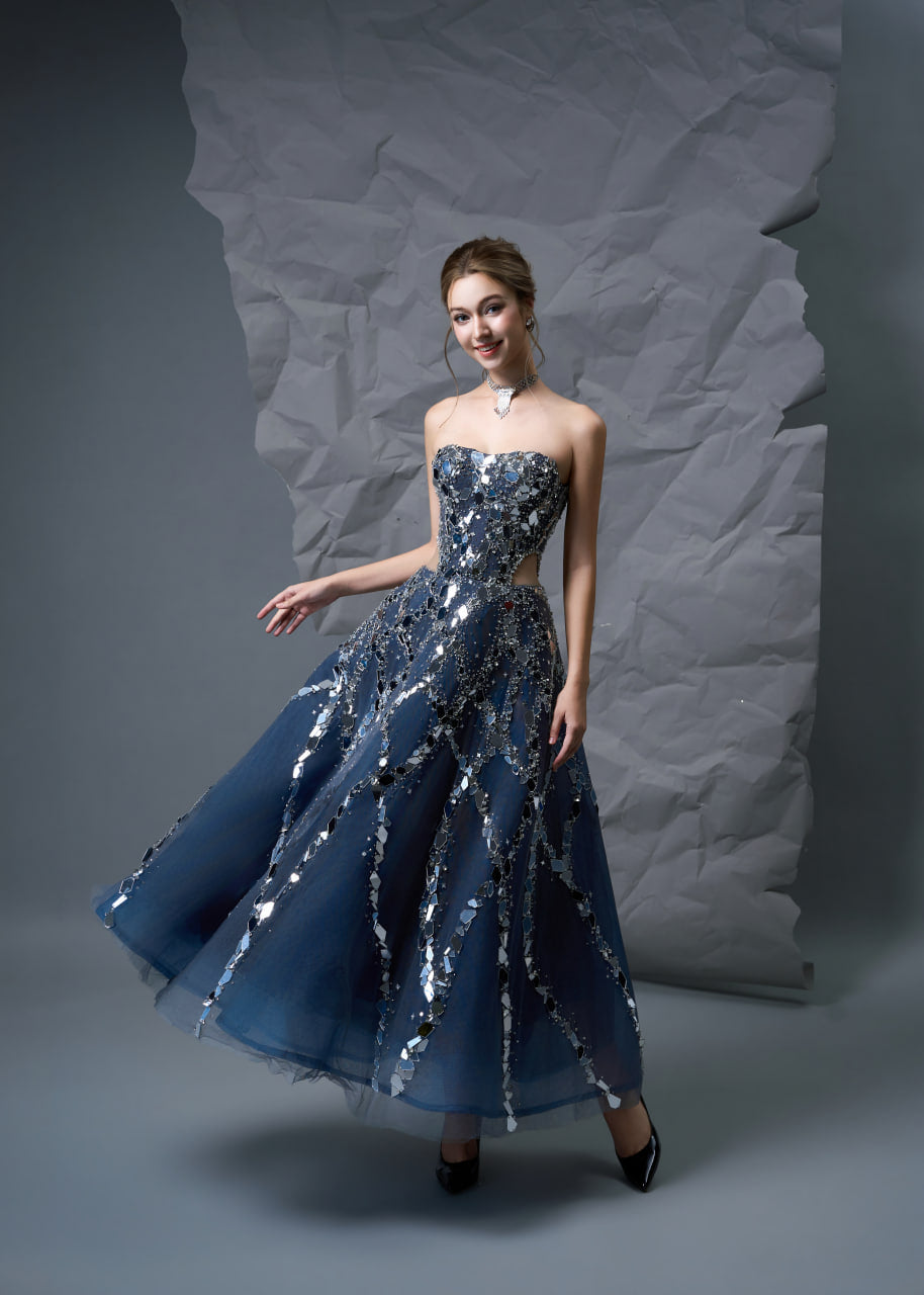 Mirror Cascade Gown