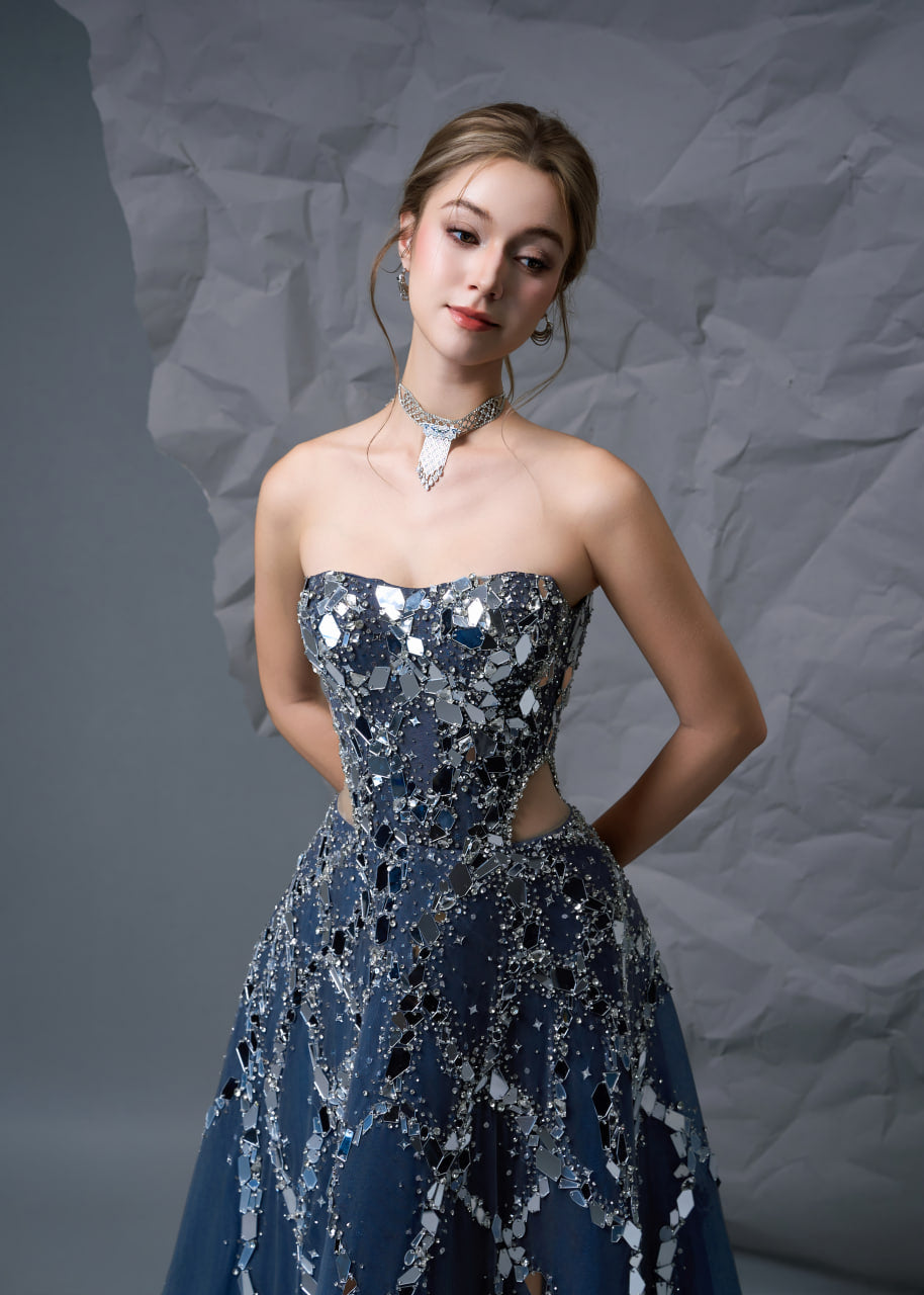 Mirror Cascade Gown